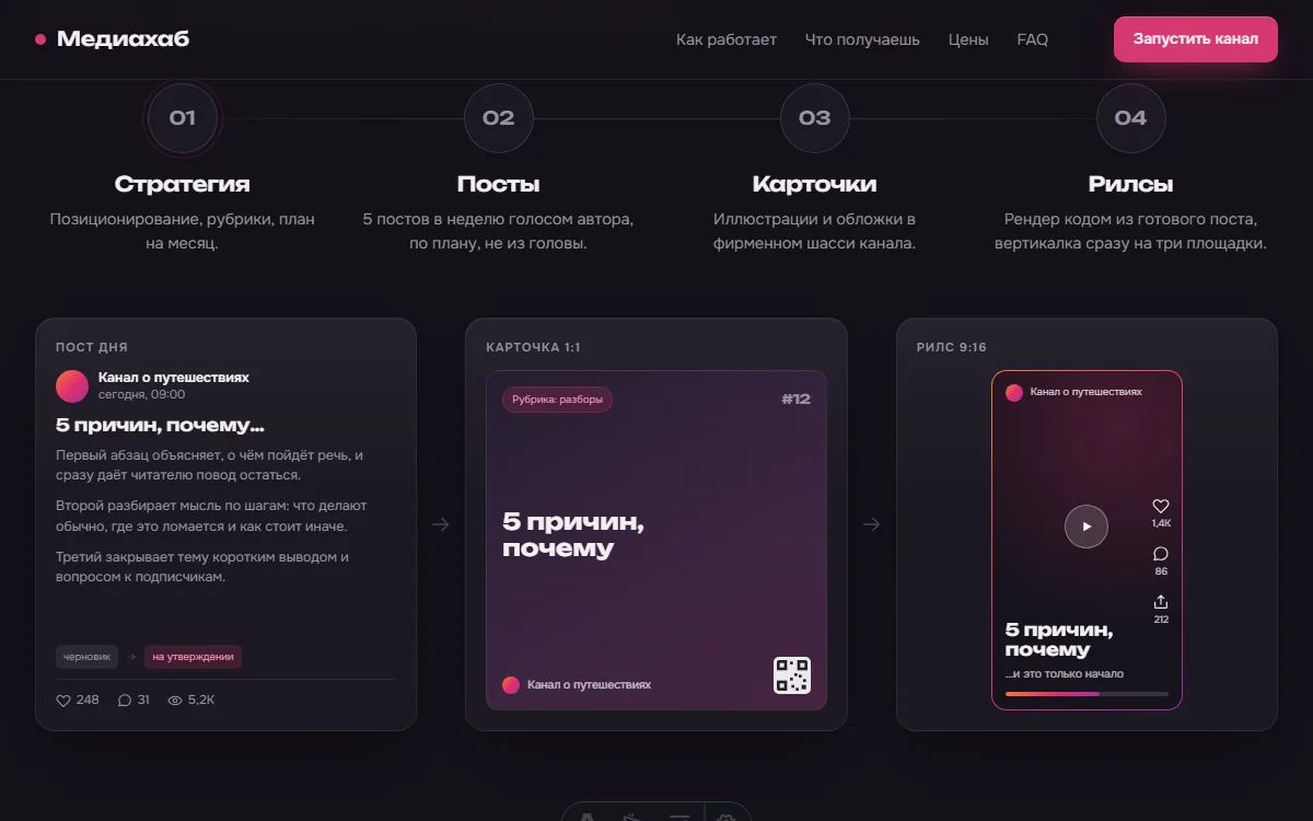 Конвейер по шагам